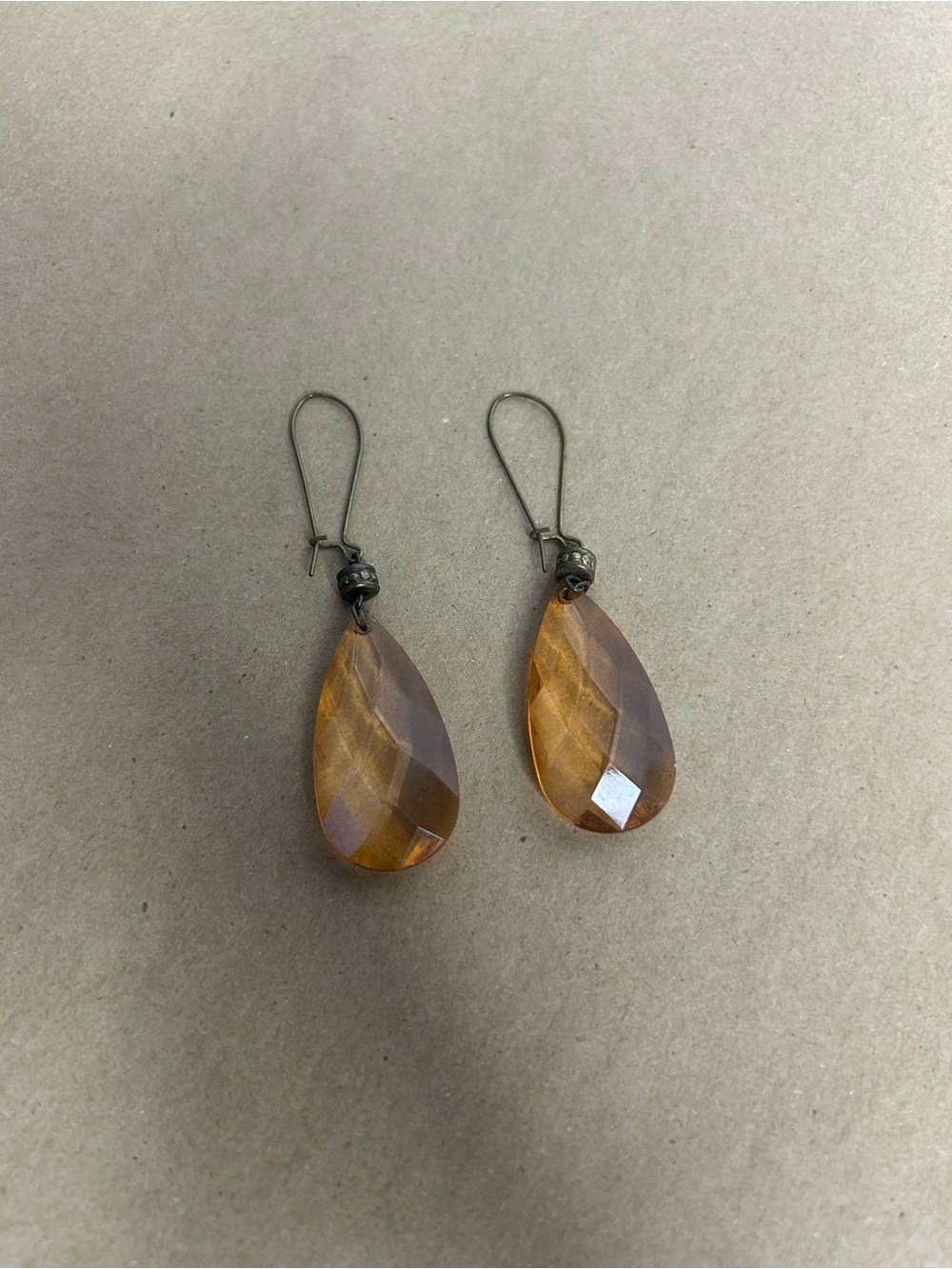 5 for $25🔥Spyglass Design Amber Teardrop Earrings